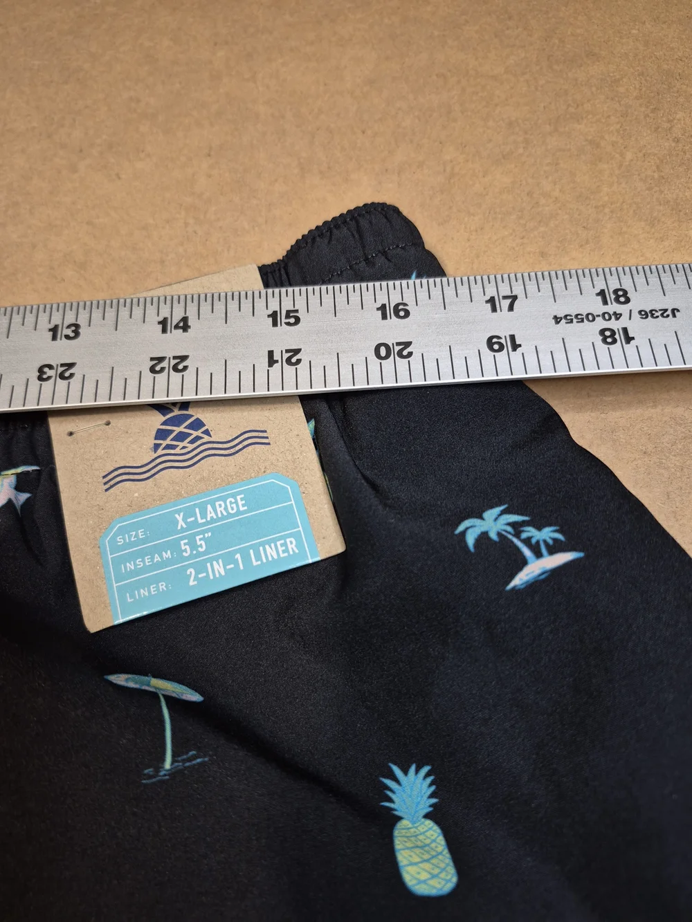 Chubbies Black Pineapple & Tropical Print Swim Trunks 4357/13